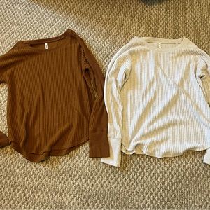Mudd size small waffle sweaters; set of 2; size small